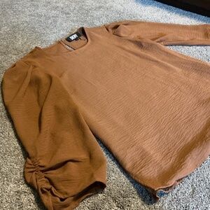 DKNY-Tan Blouse-Size Small